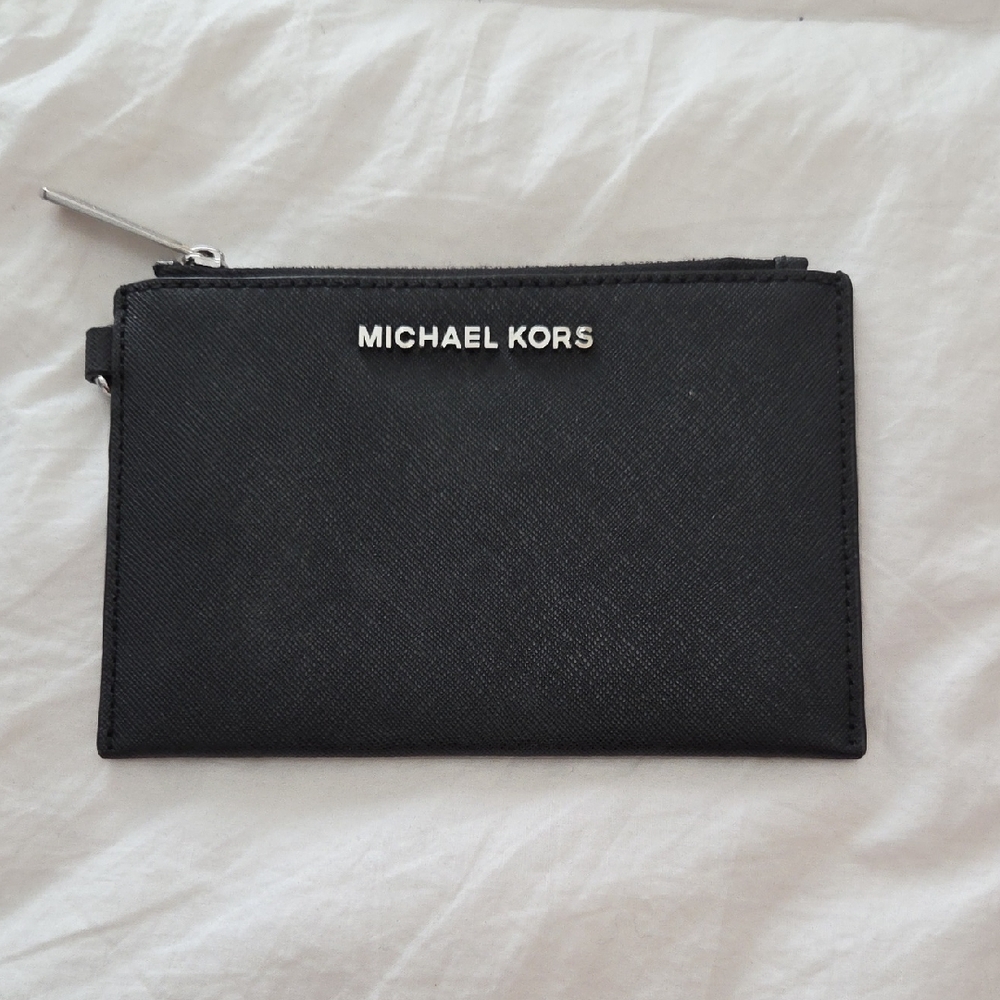 Michael Kors Black Wallet with Silver Accents